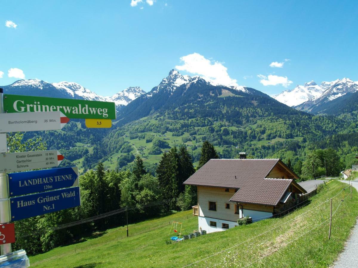 Apartmán Haus Gruener Wald Bartholomäberg Exteriér fotografie